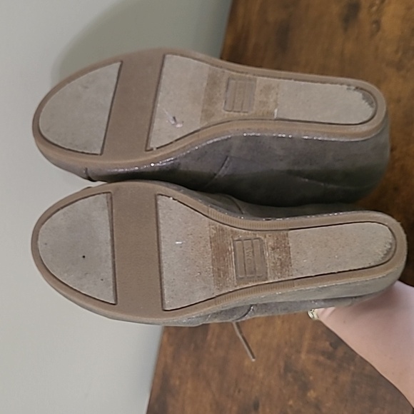 Toms Metallic Gray Lace-up Ankle Booties size 7 - Picture 9 of 10